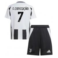 Dječji Nogometni Dres Juventus Francisco Conceicao #7 Domaci 2024-25 Kratak Rukav (+ Kratke hlače)